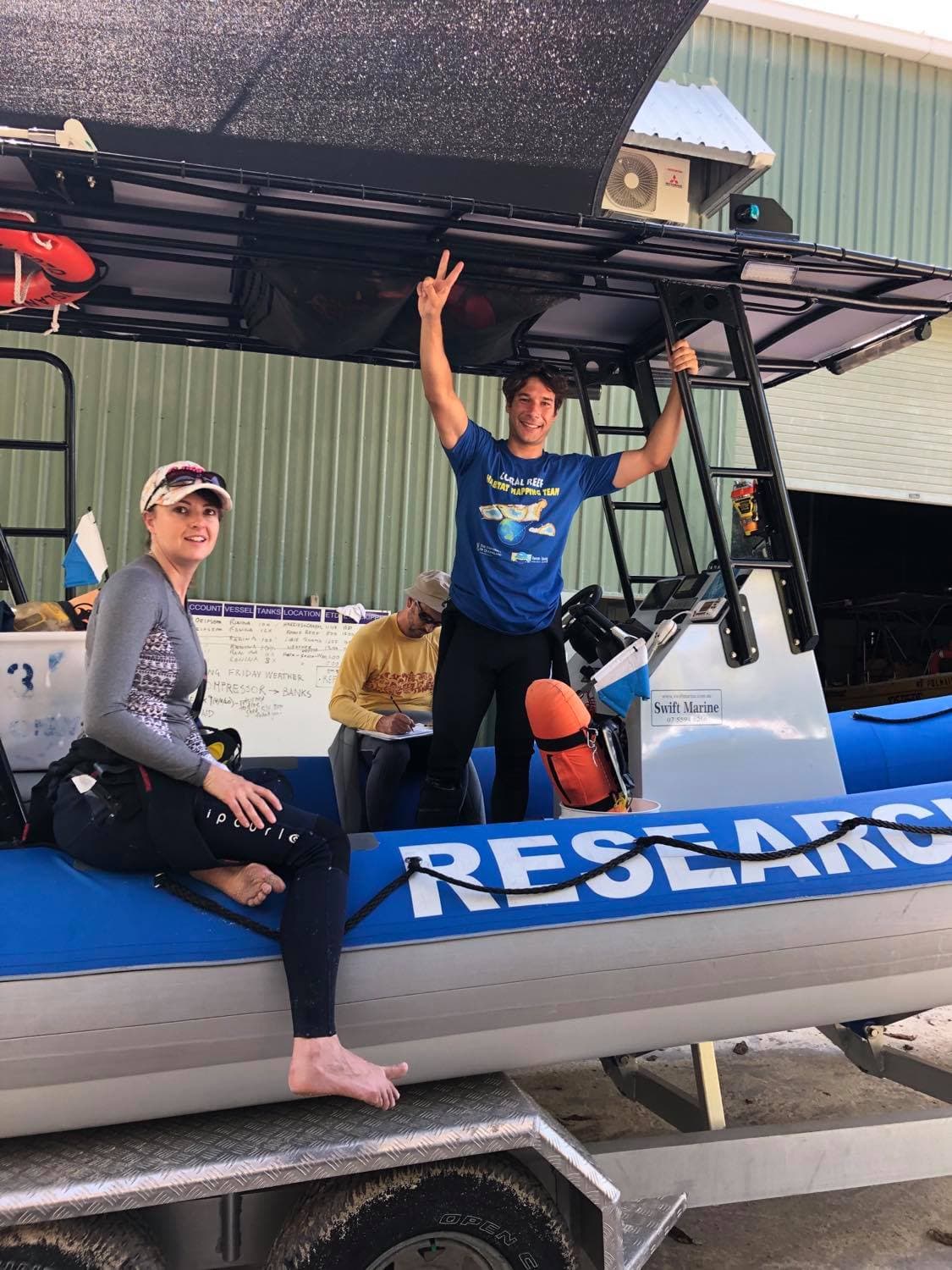 Jeremy marine research fieldwork